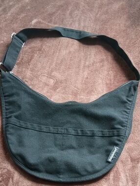 Kavu Black Canvas Crossbody Sling Bag